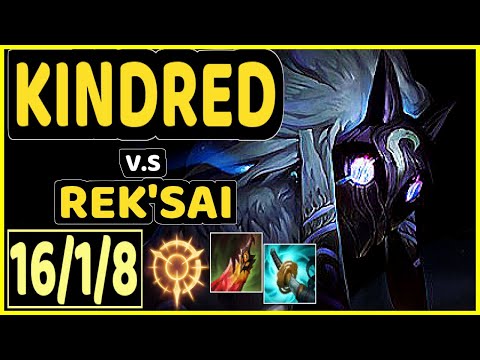 HY0G4 (KINDRED) vs REK'SAI - 16/1/8 KDA JUNGLE CHALLENGER GAMEPLAY - BR