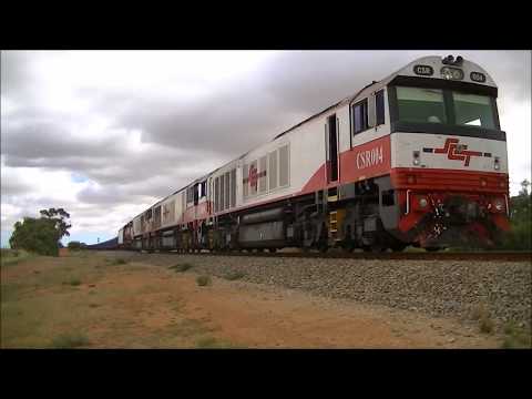 CSR004, CSR001 & CSR009 haul a 1.8 killometre iron ore freight train - Australian Trains
