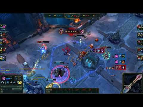 PentaKill Velkoz, Double kill on Q max range