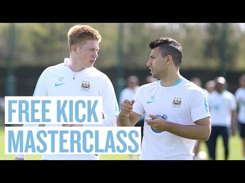 FREE KICK MASTERCLASS! With De Bruyne, Silva and Yaya Toure