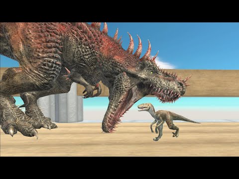 DEMON TREX vs EVERY UNIT ON SKY BRIDGE - Animal Revolt Battle Simulator Gameplay