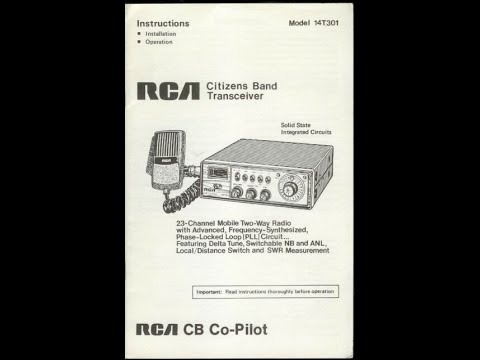 RCA Co Pilot 14T301--- Zodiac Tarus REverse Pre-amp/Old Radio Night 3/20/21