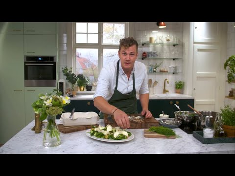 Kökets middag: Ugnsbakad lax med smörslungad gurka och spenat - Köket