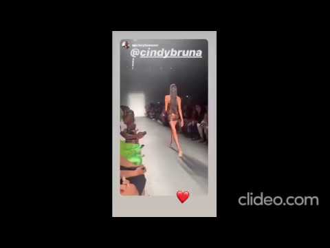 Cindy Bruna Runway for Laquan Smith show
