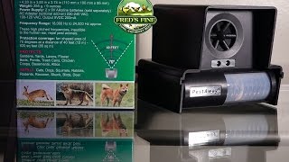 Cat Scarer/repeller, Dog, Raccoon, and Bear Repellent, Pest Away Ultrasonic Repellent and strobe