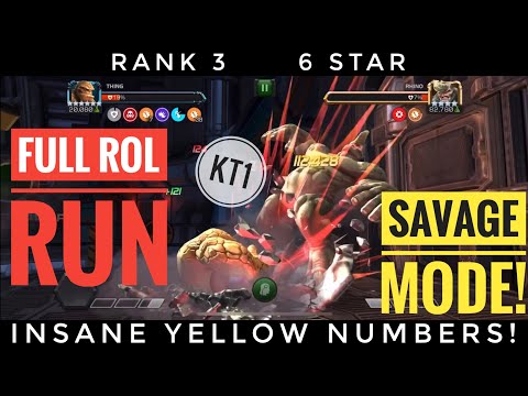 6 Star Rank 3 Thing Full ROL Clear! Guess How Many Hits To PLOW Down Wolverine?!