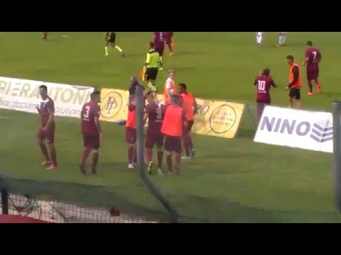 Derby Vis Pesaro - Fano 08/05/16, goal di Gucci