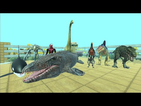 New unit Mosasaurus vs. existing unit. Update added! - Animal Revolt Battle Simulator