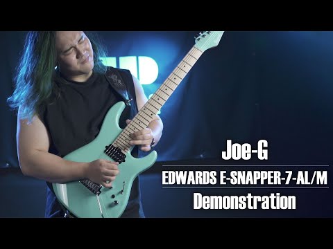 ESP Guitars: EDWARDS E-SNAPPER-7-AL/M Joe-G Custom Demonstration