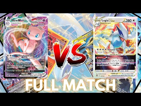 NAIL-BITING LUGIA VSTAR VS MEW VMAX FULL MATCH POKEMON PTCGO