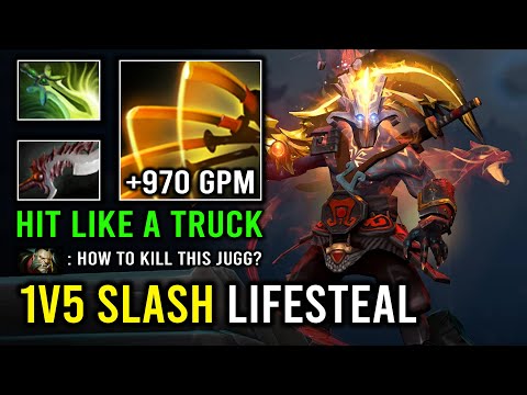 1v5 Super Saiyan Hyper Carry 100% Unkillable 970 Gold Per Min Juggernaut Dota 2