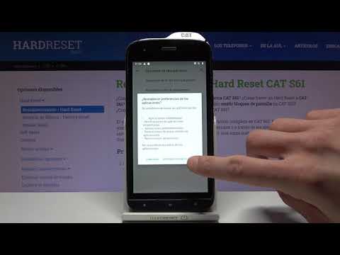 Cómo restablecer ajustes de aplicaciones en CAT S61