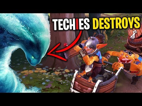 Techies Destroys Morphling - DotA 2 Funny Moments