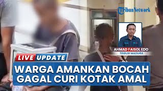 Bocah 13 Tahun Gagal Curi Kotak Amal di Bangkalan, Warga Serahkan Pelaku ke Satpol PP