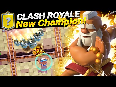 New Champion MONK is 100% INSANE! - Clash Royale Monk Gameplay & Stats