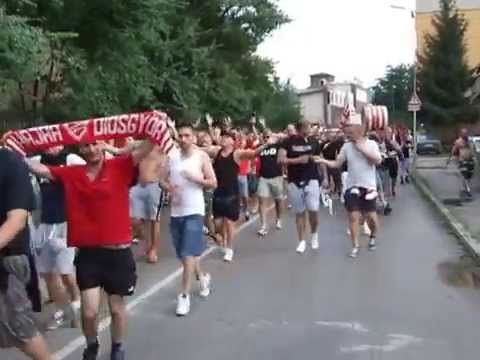 Litex vs. DVTK 14/15, A diósgyőri szurkolók vonulása - boon.hu