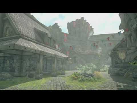 SKYRIM -  SOLITUDE - MORNING WALK (NO COMMENTARY)