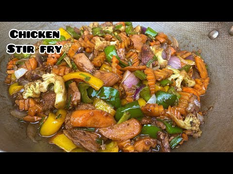 THE BEST CHICKEN & VEGETABLE Stir Fry Recipe | Step by Step | Restaurant Style Stir Fry Recipe ✔️