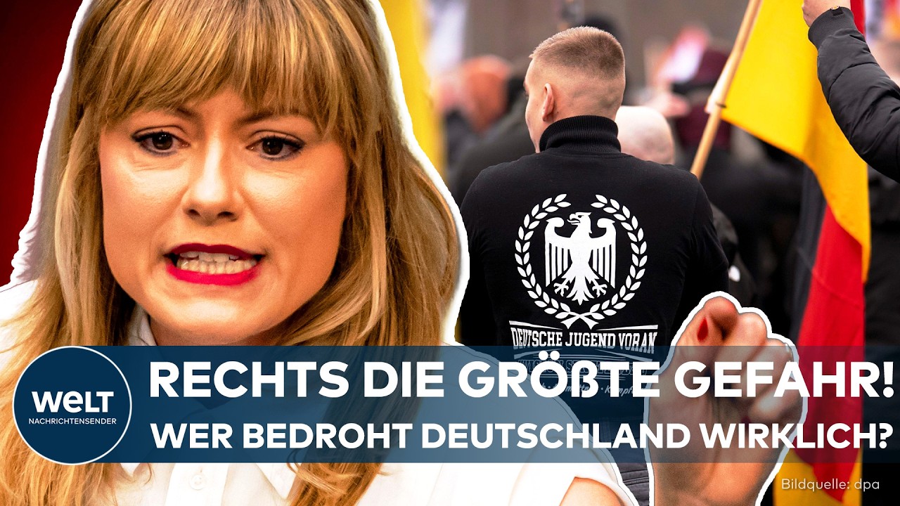 DEUTSCHLAND: „Die größte Gefahr geht vom Rechtsextremismus aus“ - Rekordzahlen zur Sicherheitslage!