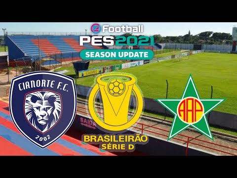 CIANORTE X PORTUGUESA-RJ - BRASILEIRÃO SÉRIE D - 8ª RODADA 05/06/22 [PES 2021]