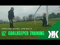 Youth goalkeeper training - handling, diving technique