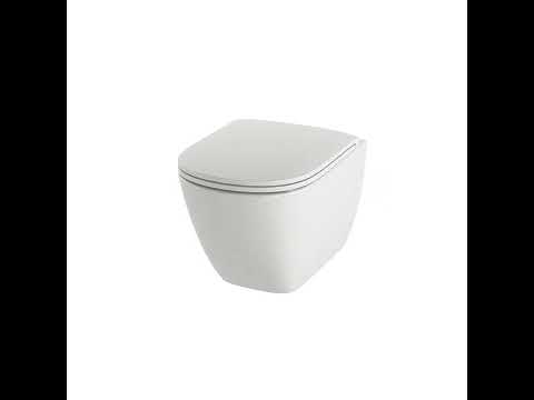 Laufen Lua Rimless White WC šolja 36x52x35 konzolna četvrtasta 8.2008.0.000.000.1 + Laufen Lua Slim SoftClose White daska za WC šolju sporospuštajuća i lakoskidajuća od duroplasta 8.9108.3.000.000.1