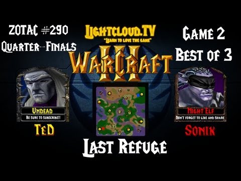 TeD (UD) VS Sonik (NE) - WC3 G2 - ZOTAC #290 QF