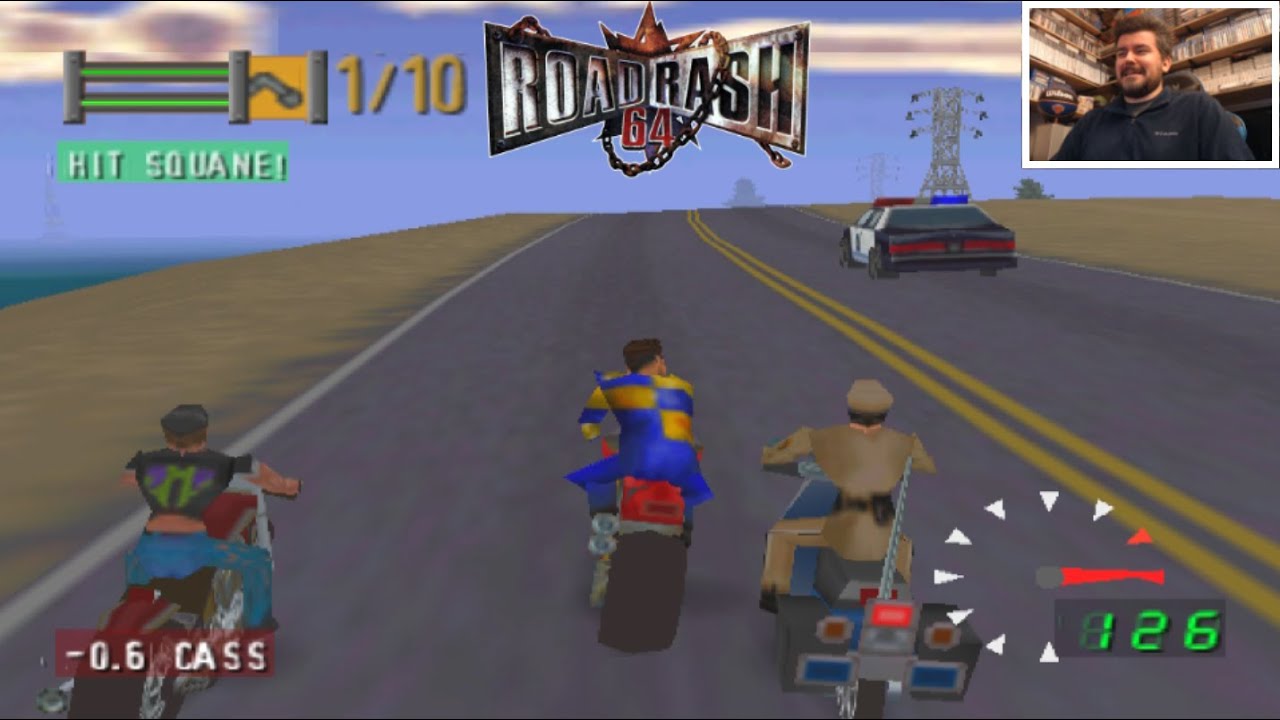 ROAD RASH 64 (Nintendo 64) - Los mejores combates de la saga || GAMEPLAY N64 en Español