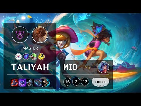 Taliyah Mid vs Nunu & Willump - KR Master Patch 10.14