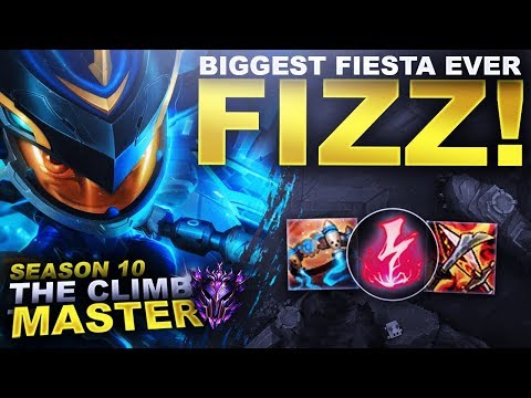 MY BIGGEST DIAMOND FIESTA EVER! FIZZ! - Season 10 Climb to Master | League of Legends