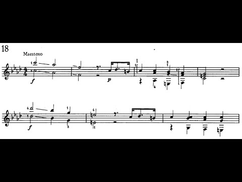 Legnani - 36 Caprices, Op. 20: No. 18 in F Minor, Maestoso (Sheet Music)