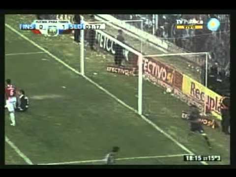 Gol de Carlos Bueno - Instituto 0 - San lorenzo 1 - Promocion 2012