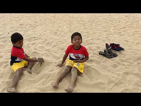 TOJO & LIJO enjoying at sea beach