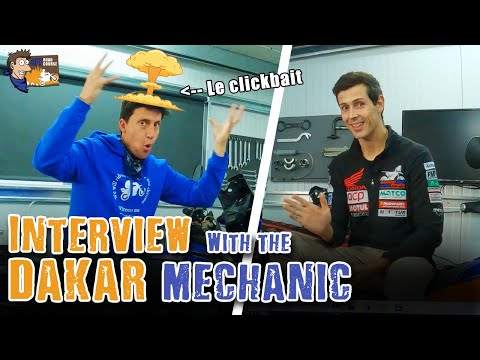 Interviewing a DAKAR mechanic! Our friend John!