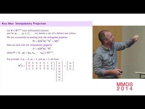 CUR Factorization via Discrete Empirical Interpolation by Mark Embree