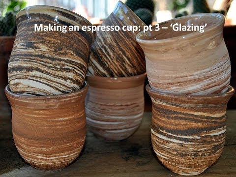 making an espresso cup Pt 3 - Glazing