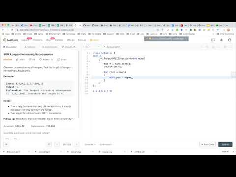 【每日一题】300. Longest Increasing Subsequence, 4/5/2020