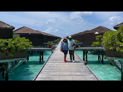 Maldives Jacuzzi Overwater villa  🌴 || Meeru Island Resort & Spa, Maldives || Maldives Honeymoon