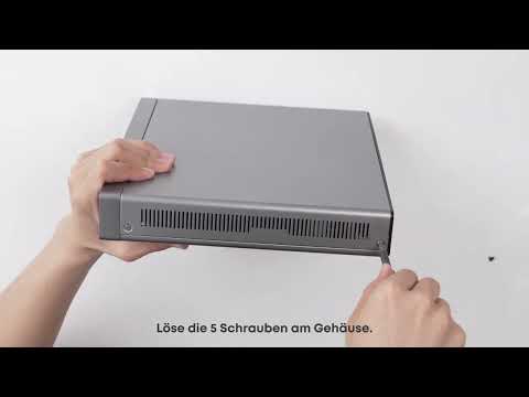 Einrichtung und Installation des Netzwerkvideorekorders S4