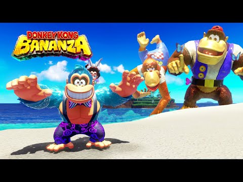 Chunky and Lanky Kong DLC in DK Bananza - 9,999,999 Max Score