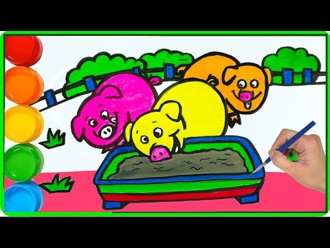 , title : 'Hoe teken je een varken Zelf varkens leren tekenen | Kleurplaten voor kinderen tekenen en kleuren'