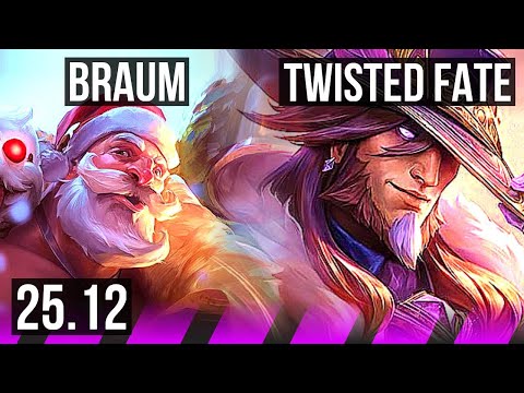 BRAUM & Kog'Maw vs TWISTED FATE & Twitch (SUP) | 5k comeback | NA Master | 25.12
