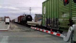 preview picture of video 'THREE TRAINS AT CALDWELL  2-26-2010.wmv'