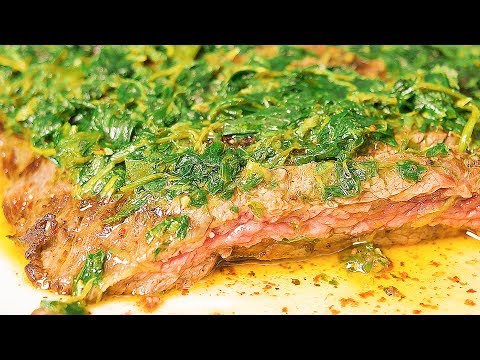 Gordon Ramsay’s Chimichurri Sauce on Skirt Steak Recipe