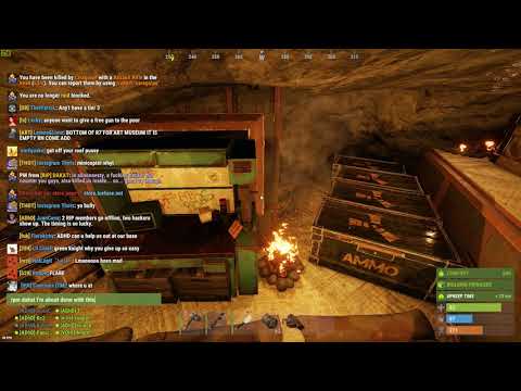Rust scripter in cave