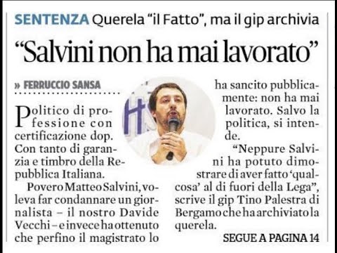 "Salvini sei un fannullone" Parla l'ex direttore della Padania. Con promemoria finale