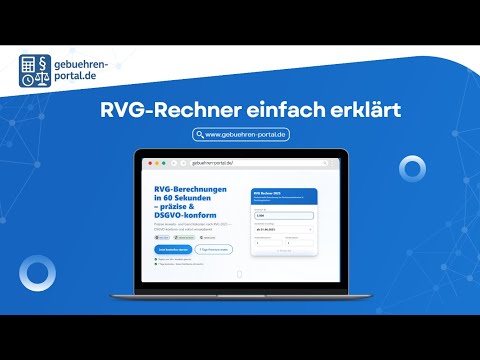 RVG Rechner 2025: Anwalts- & Prozesskosten berechnen (Anleitung)