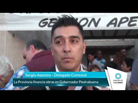 La Provincia financia obras en Gobernador Piedrabuena - Gobierno de Tucumán