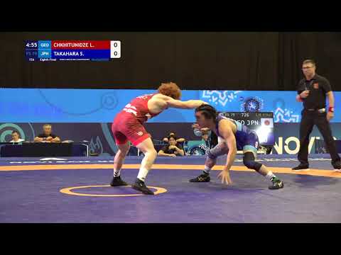 FS 79KG 1/8 Round | Luka Chkhitunidze (Geo) Vs Subaru Takahara (JPN) | U23 World Championship 2025