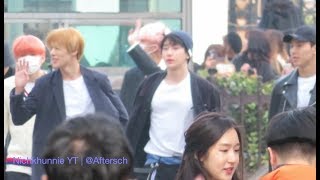 180330 Monsta X, GOT7, SF9, TVXQ arrival at KBS for Music Bank